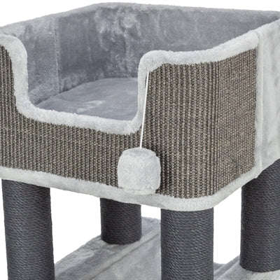 Trixie Kratzbaum Lucano Xxl Hellgrau/Dunkelgrau 58X48X110 Cm