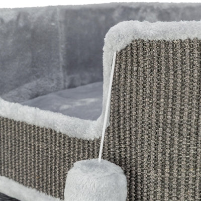 Trixie Kratzbaum Lucano Xxl Hellgrau/Dunkelgrau 58X48X110 Cm
