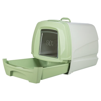 Trixie Katzentoilette Easydraw Mit Schublade Grau-Grün 46X57X48 Cm